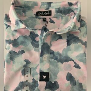 NWT Men’s Bad Birdie Core Golf Polo Mirage Oasis size M